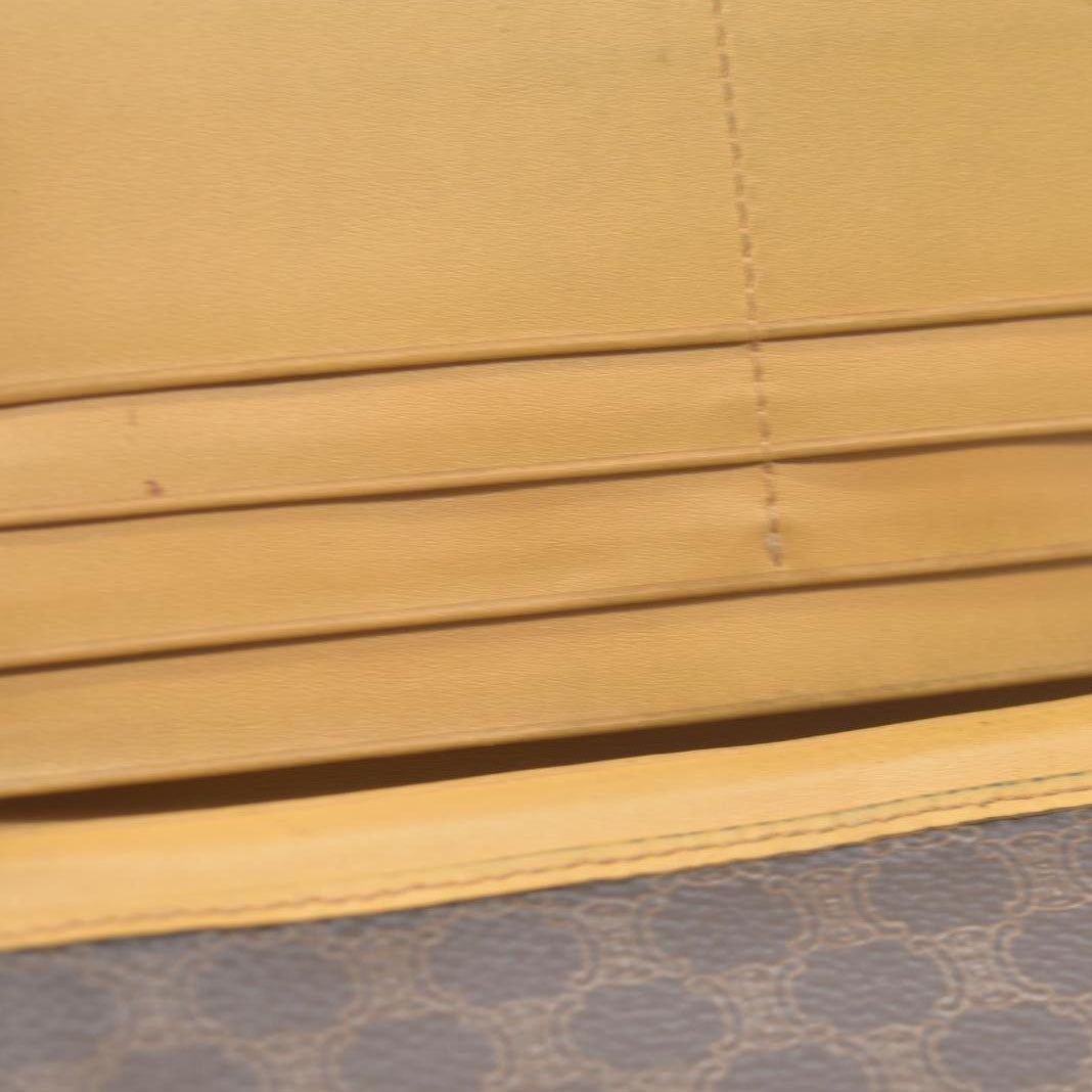 CELINE Macadam PVC Long Bifold Wallet Brown