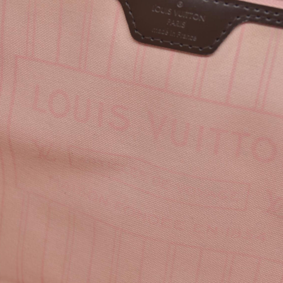 Louis Vuitton  Damier Ebene Neo Neverfull MM Rose Ballerine AR1128
