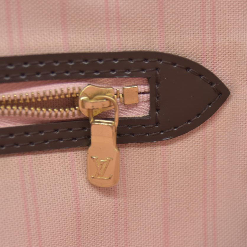 Louis Vuitton  Damier Ebene Neo Neverfull MM Rose Ballerine AR1128