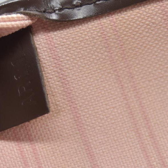 Louis Vuitton  Damier Ebene Neo Neverfull MM Rose Ballerine AR1128