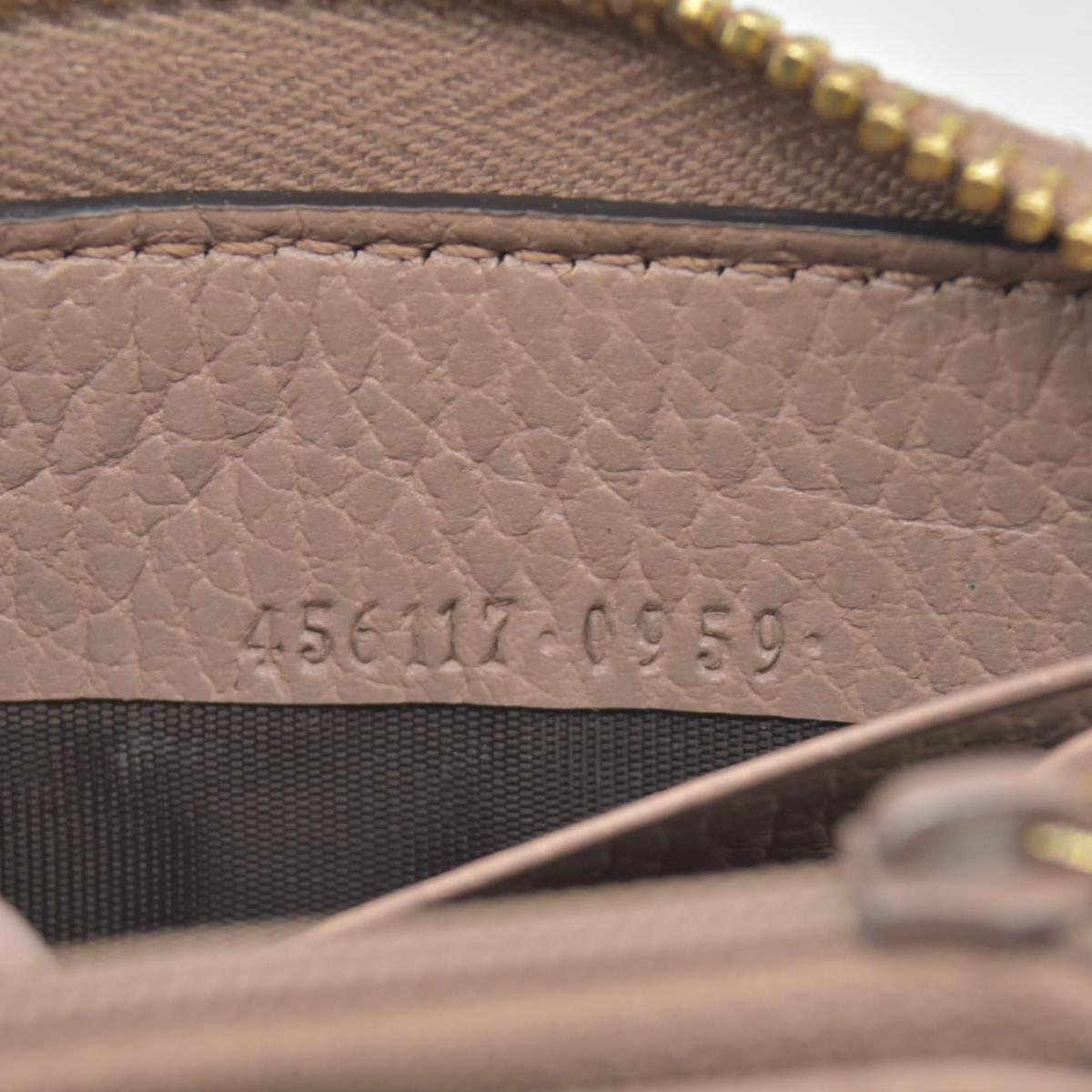 $660 Gucci GG Marmont Zip Around Wallet Beige Leather - CONSIGNMENT