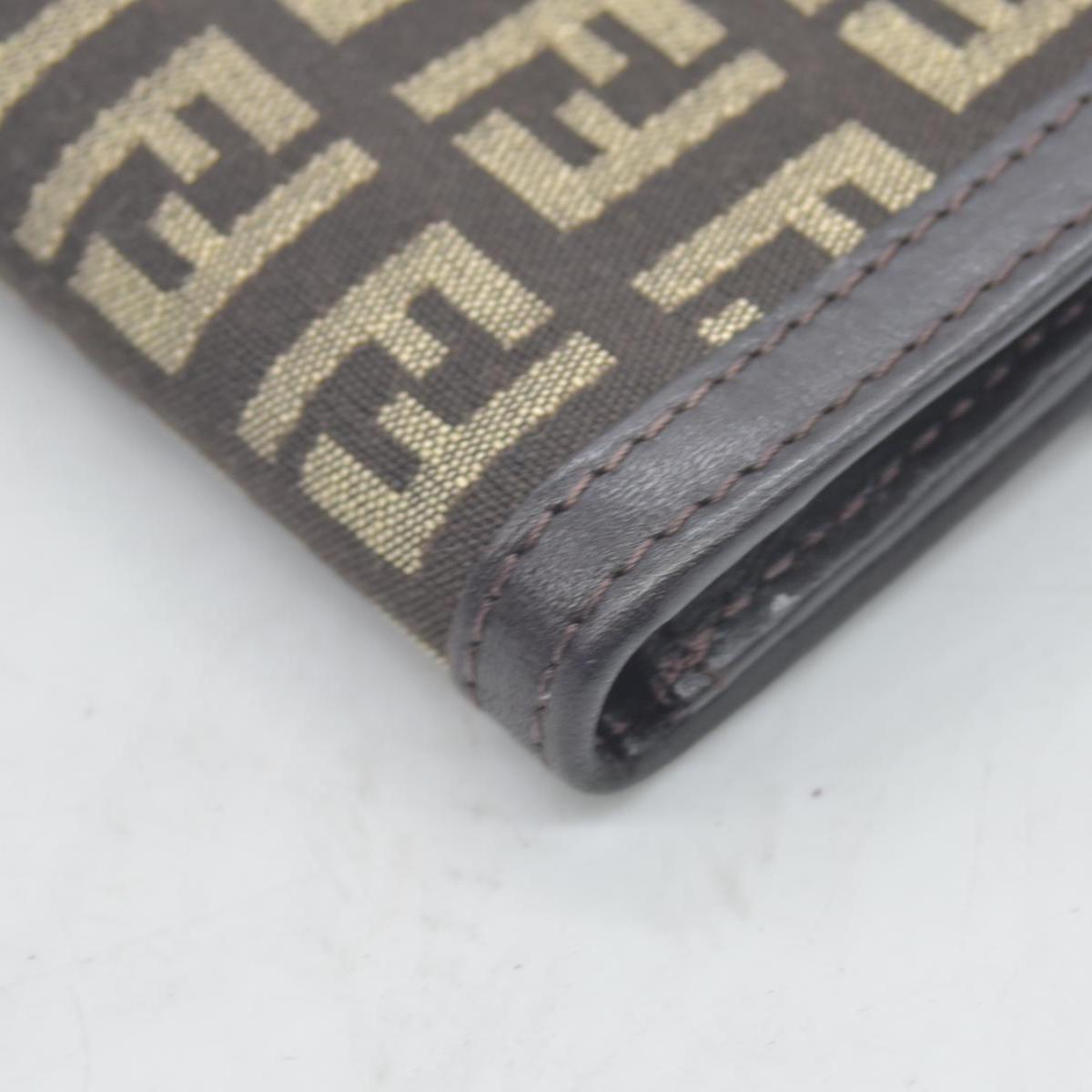 $530 Fendi Zucca FF Logo Printed Bifold Wallet - Consignment