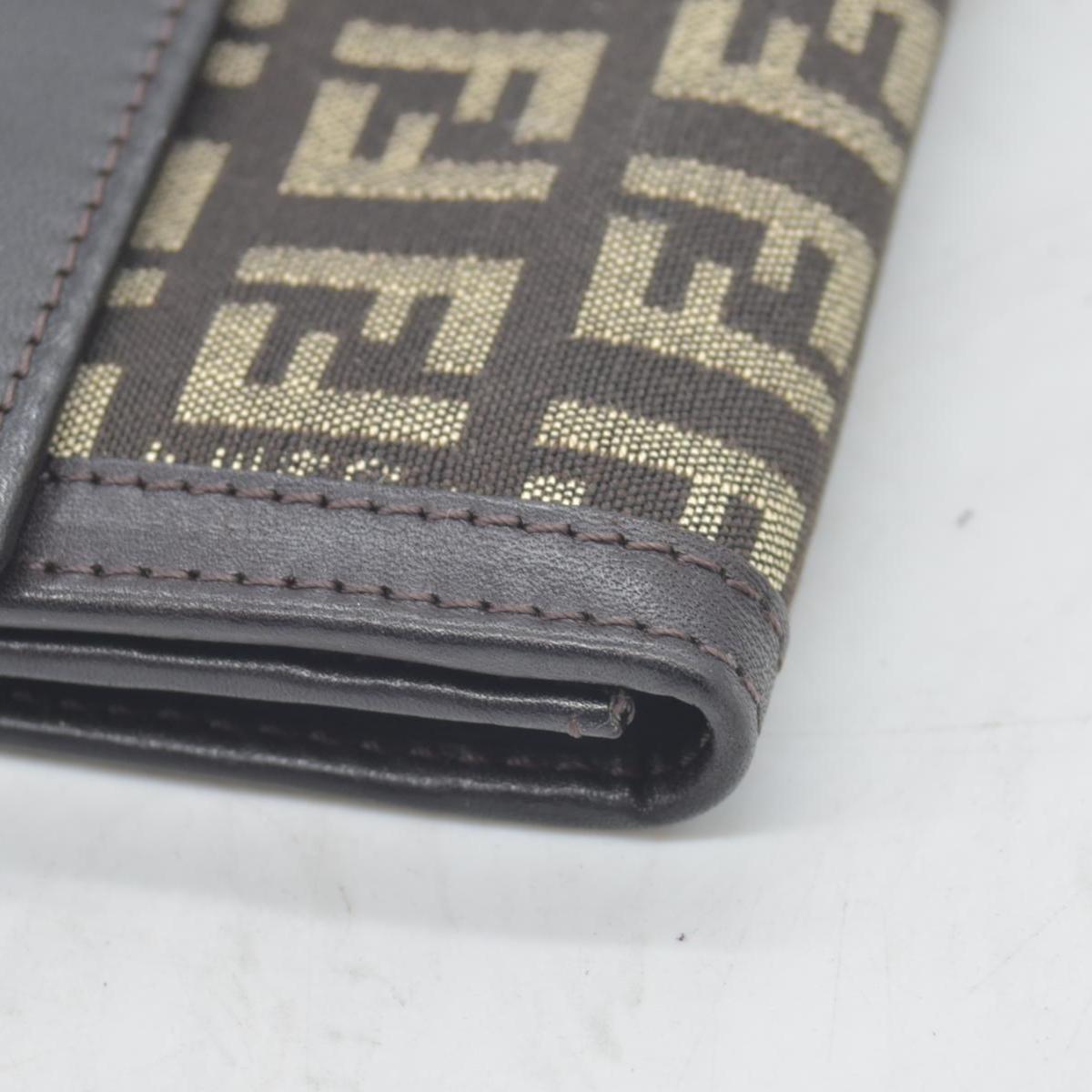 $530 Fendi Zucca FF Logo Printed Bifold Wallet - Consignment