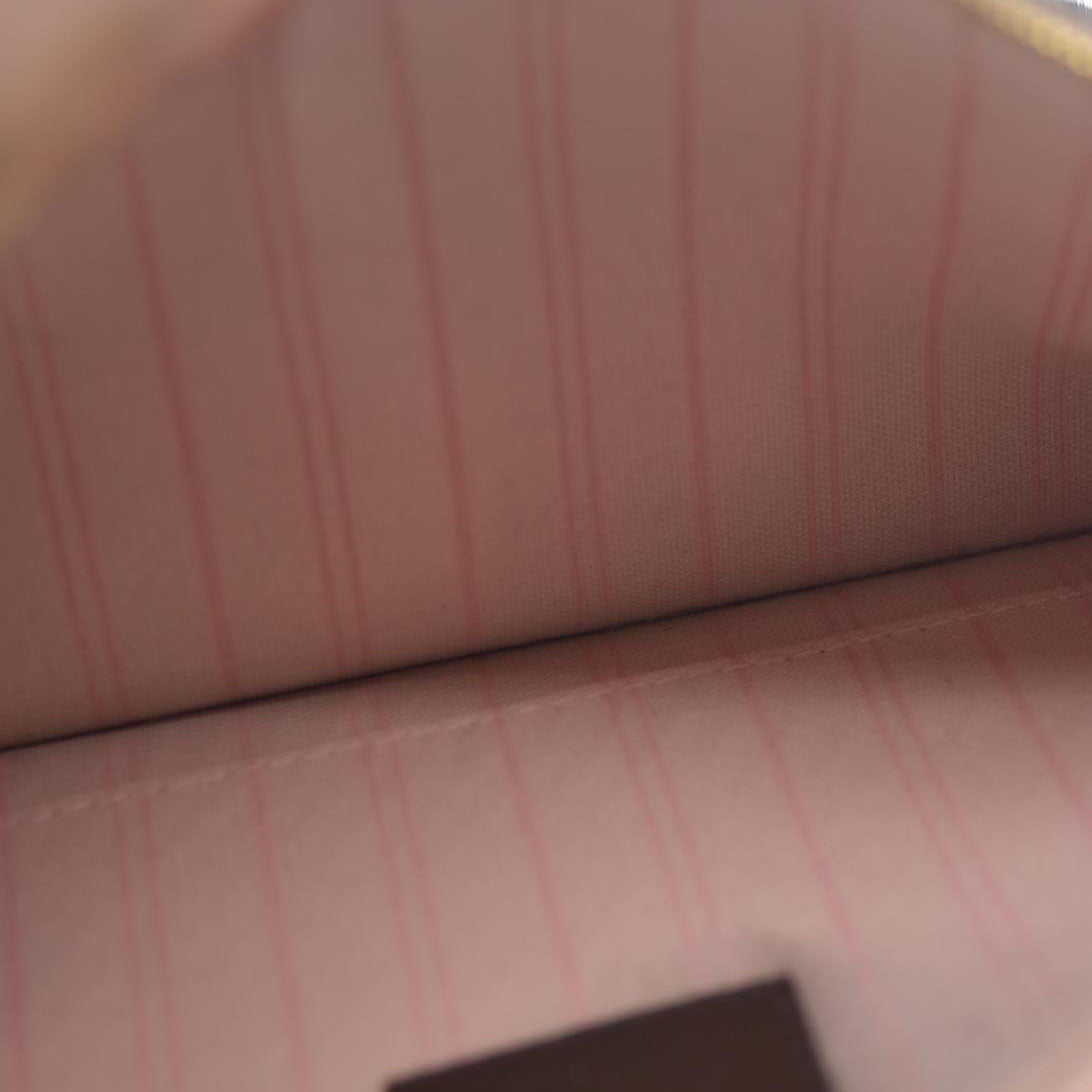 Louis Vuitton  Damier Ebene Neo Neverfull MM Rose Ballerine AR1128