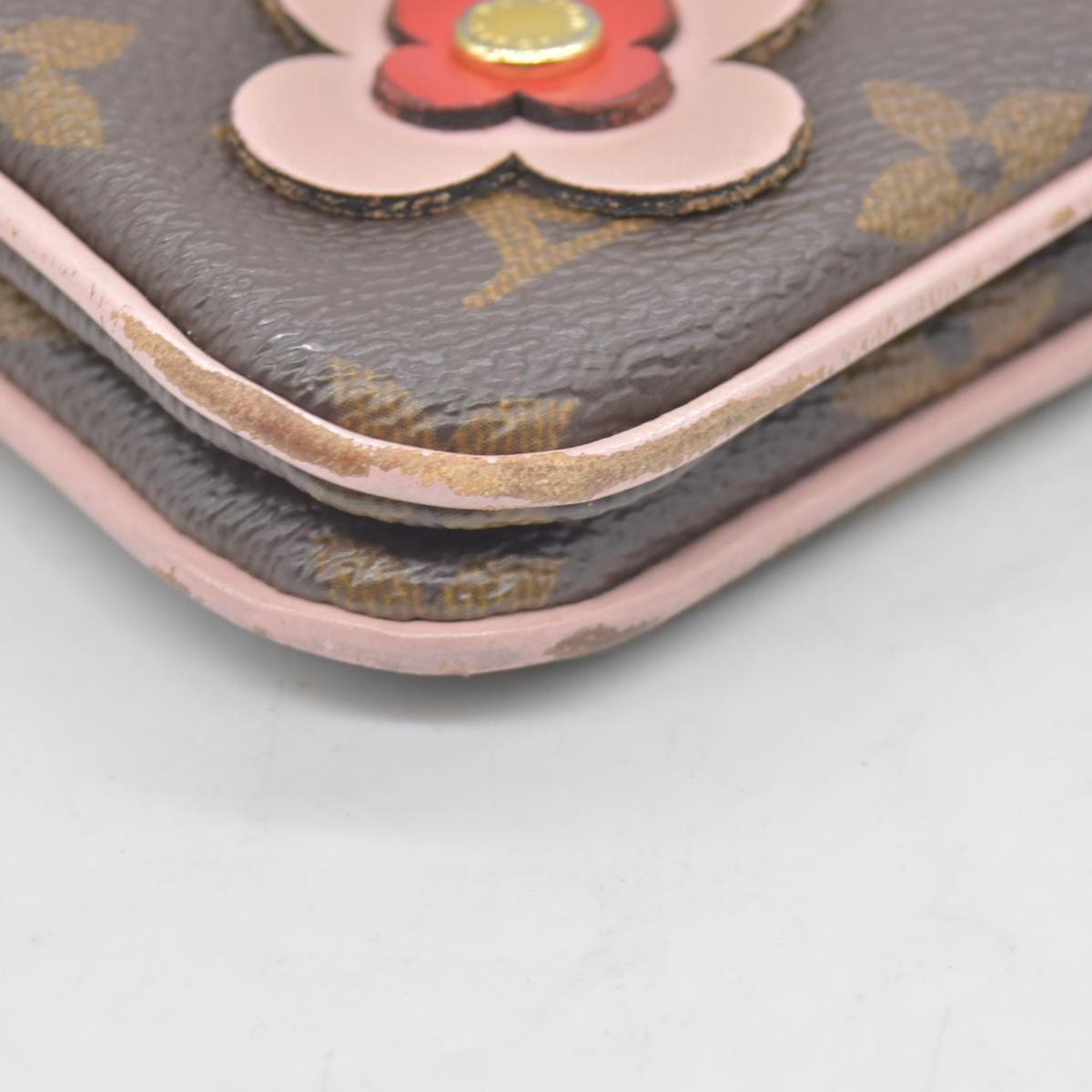 $1420 2019 Louis Vuitton Pochette Double Zipper Flower Monogram GI0169