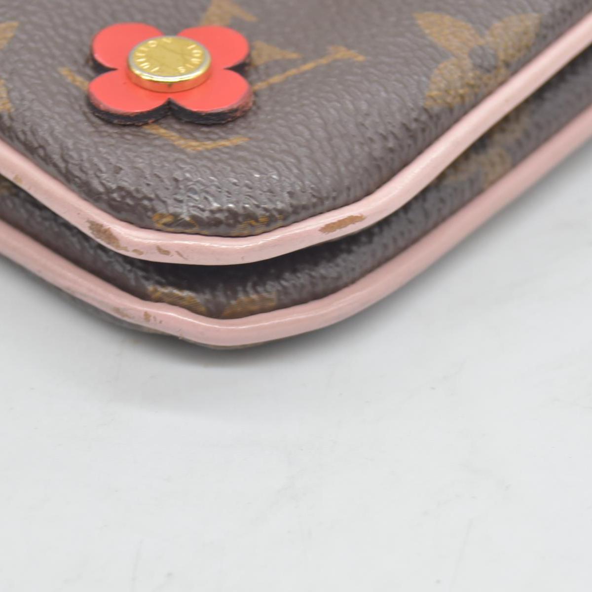 $1420 2019 Louis Vuitton Pochette Double Zipper Flower Monogram GI0169