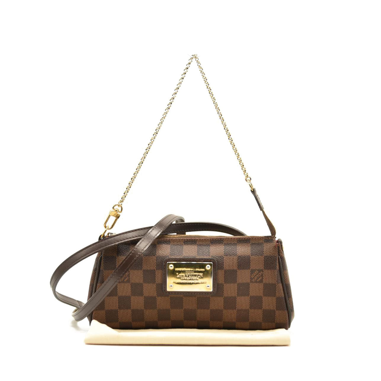 LOUIS VUITTON Damier Ebene Eva Clutch MB0136