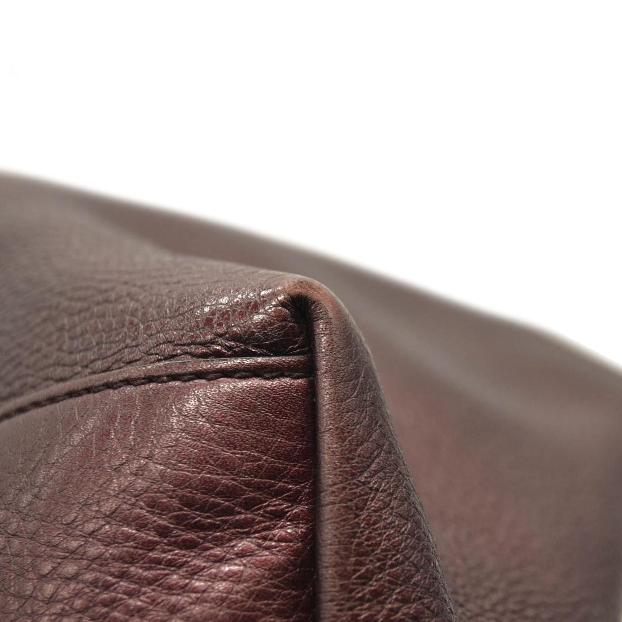 USED GUCCI Pebbled Calfskin Medium Soho Chain Shoulder Bag Metallic Purple