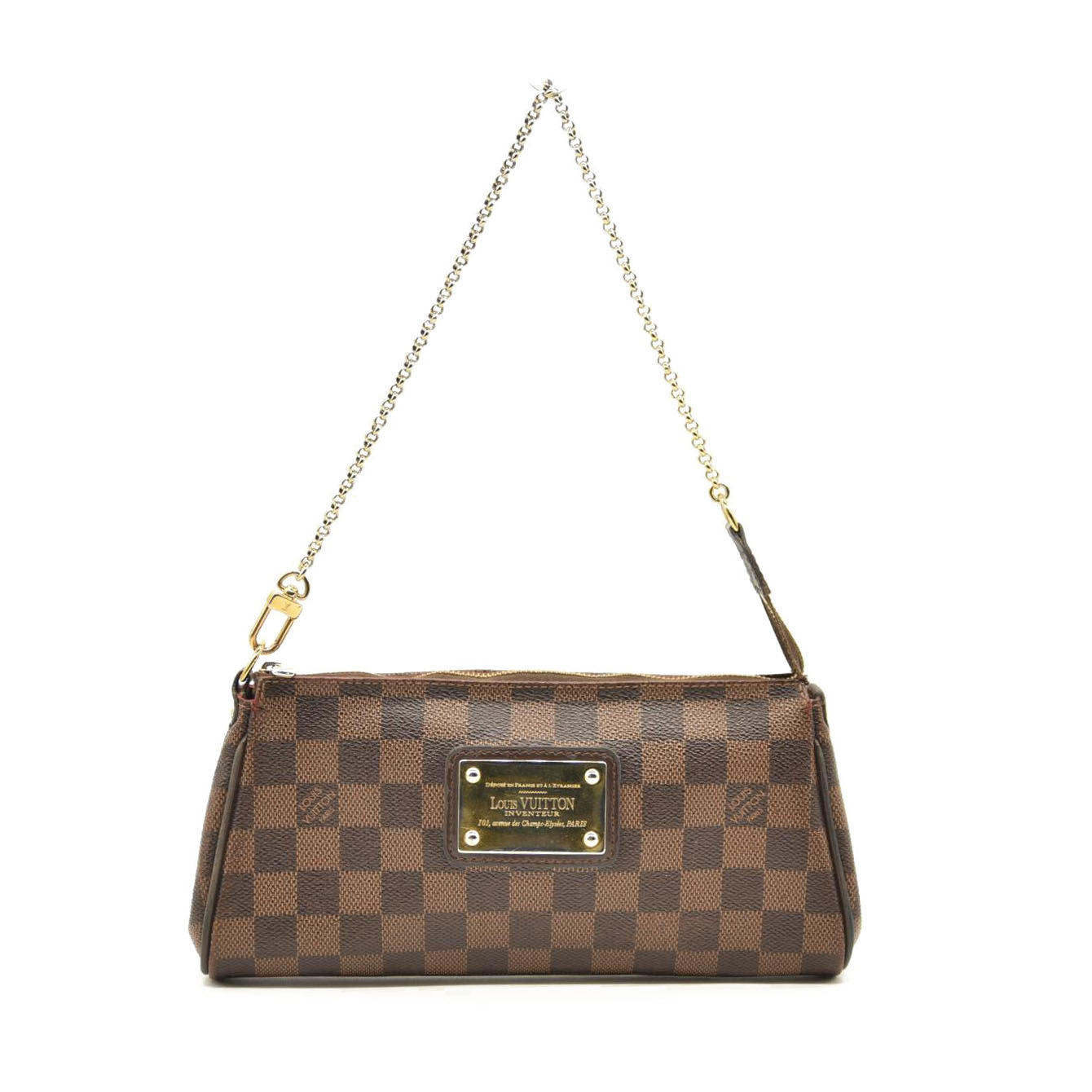 LOUIS VUITTON Damier Ebene Eva Clutch MB0136