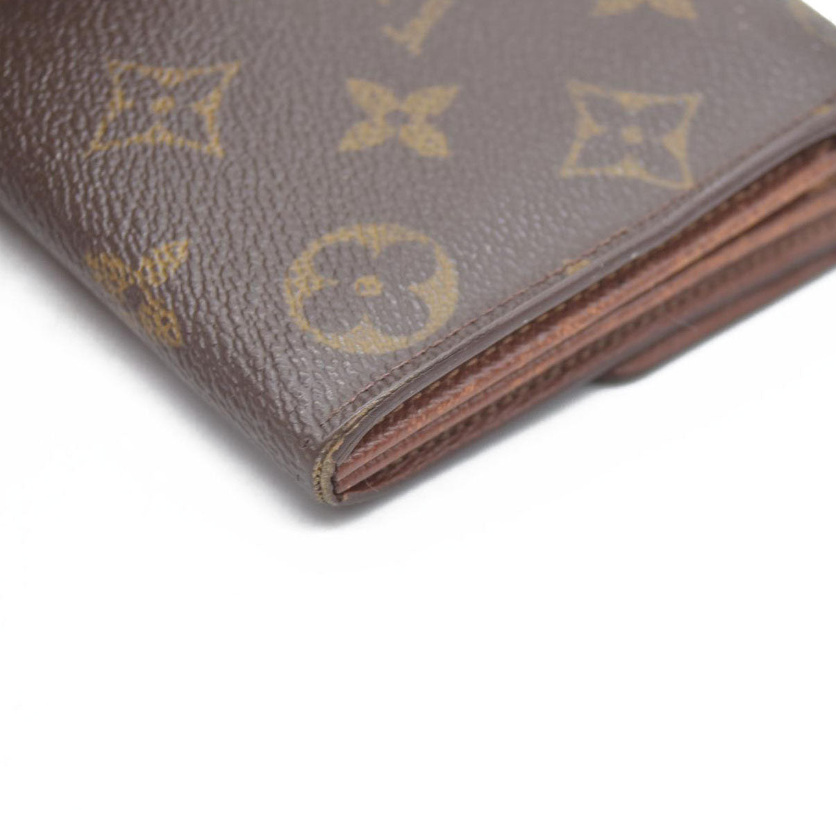 $770 Louis Vuitton Monogram Portefeiulle Sarah Long Bifold Wallet Brown SD0090