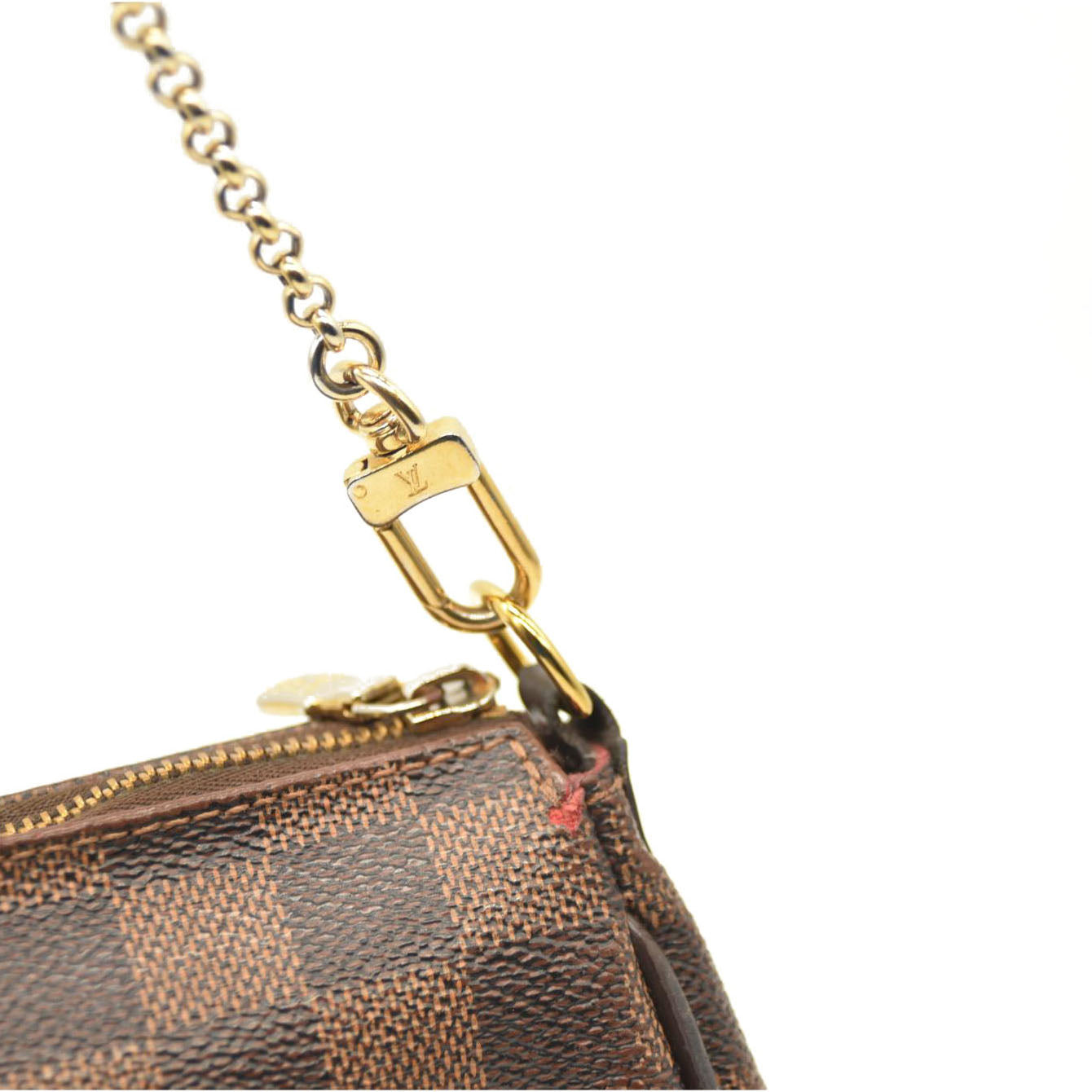 LOUIS VUITTON Damier Ebene Eva Clutch MB0136