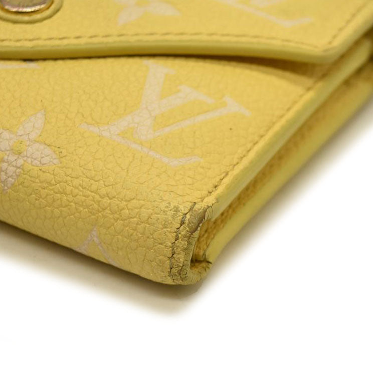 Louis Vuitton  Empreinte Monogram Victorine Wallet Lemon Curd RFID