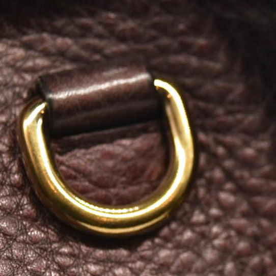 USED GUCCI Pebbled Calfskin Medium Soho Chain Shoulder Bag Metallic Purple