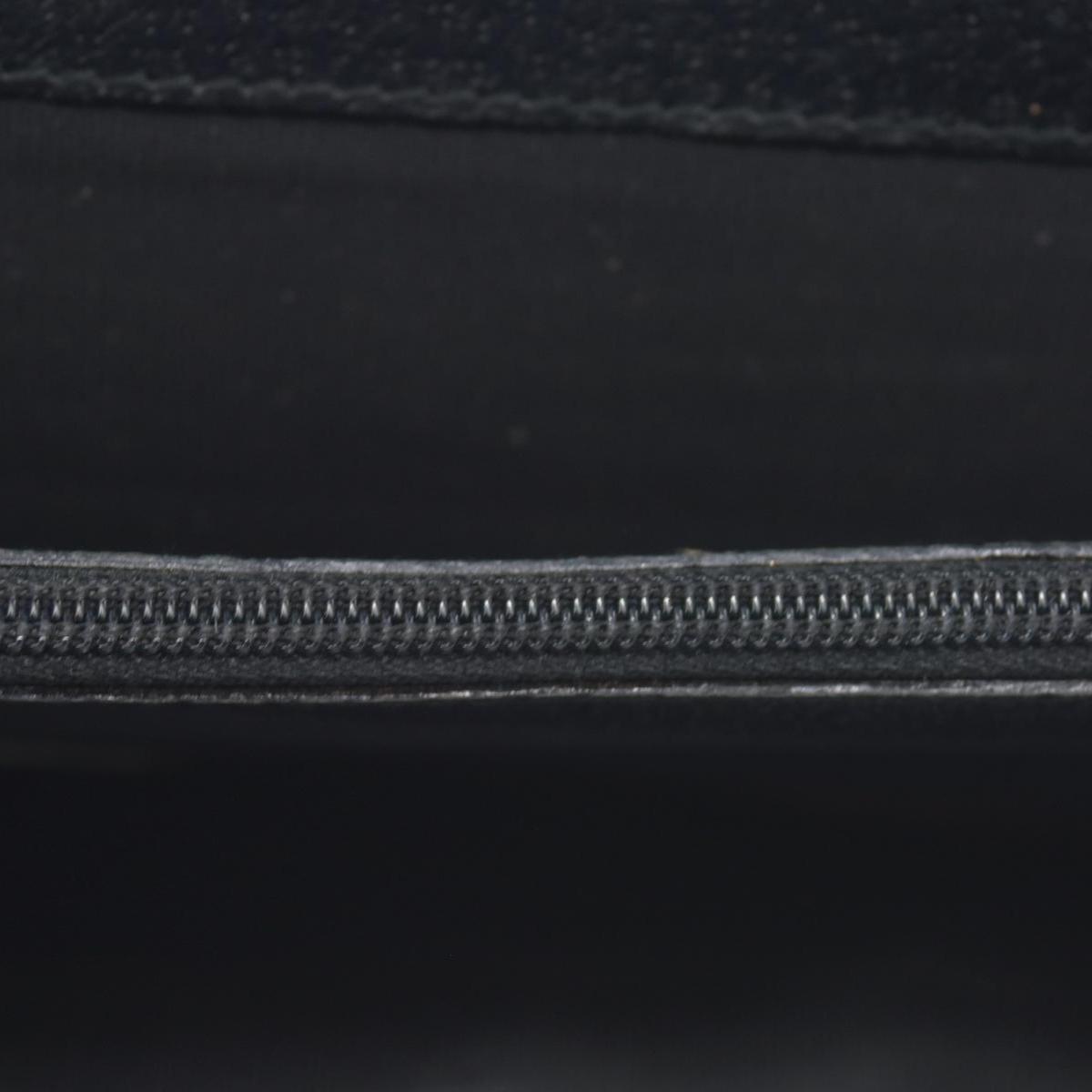 $600 Gucci Black Leather Frame Clasp Continental Wallet - Consignment