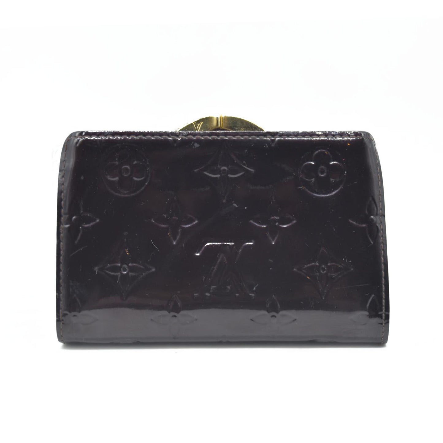 $545 Louis Vuitton Monogram Vernis Porte Monnaie Billets Viennois Wallet MI1028