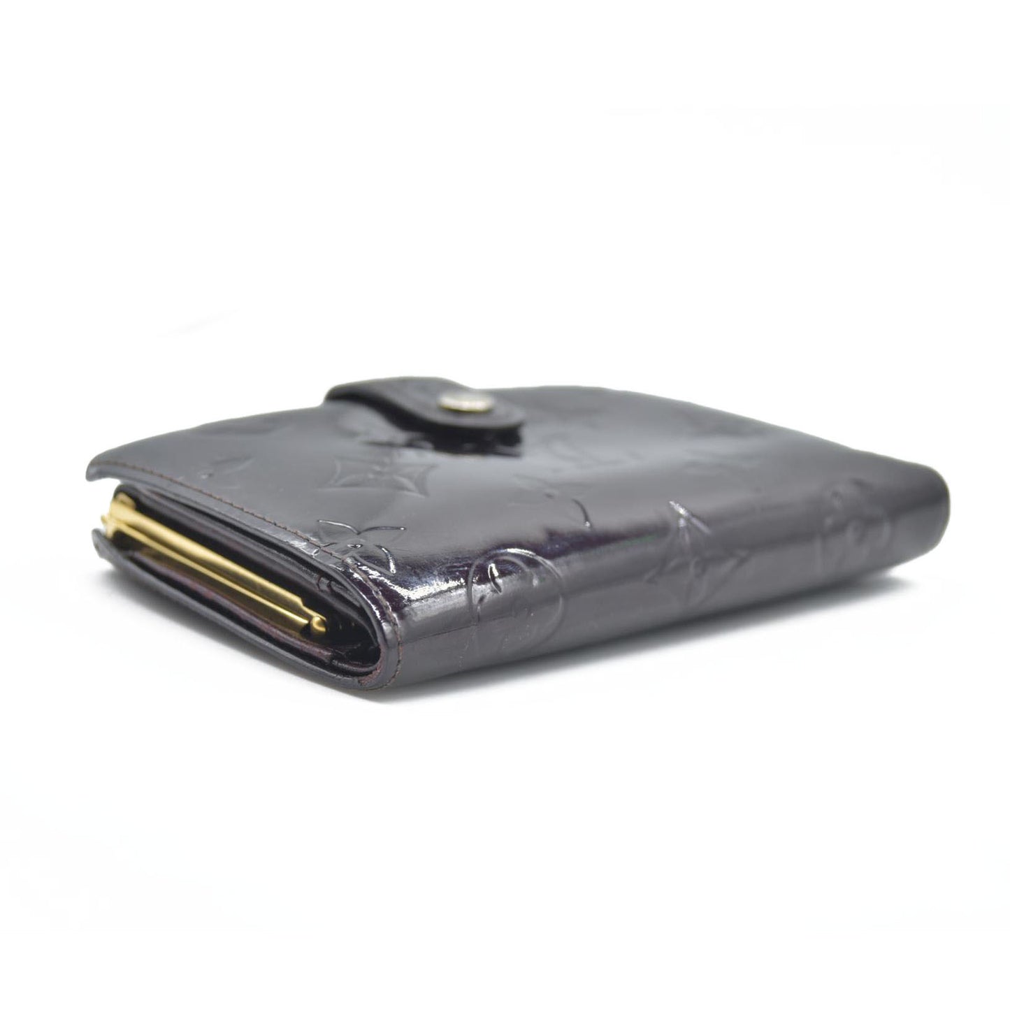 $545 Louis Vuitton Monogram Vernis Porte Monnaie Billets Viennois Wallet MI1028