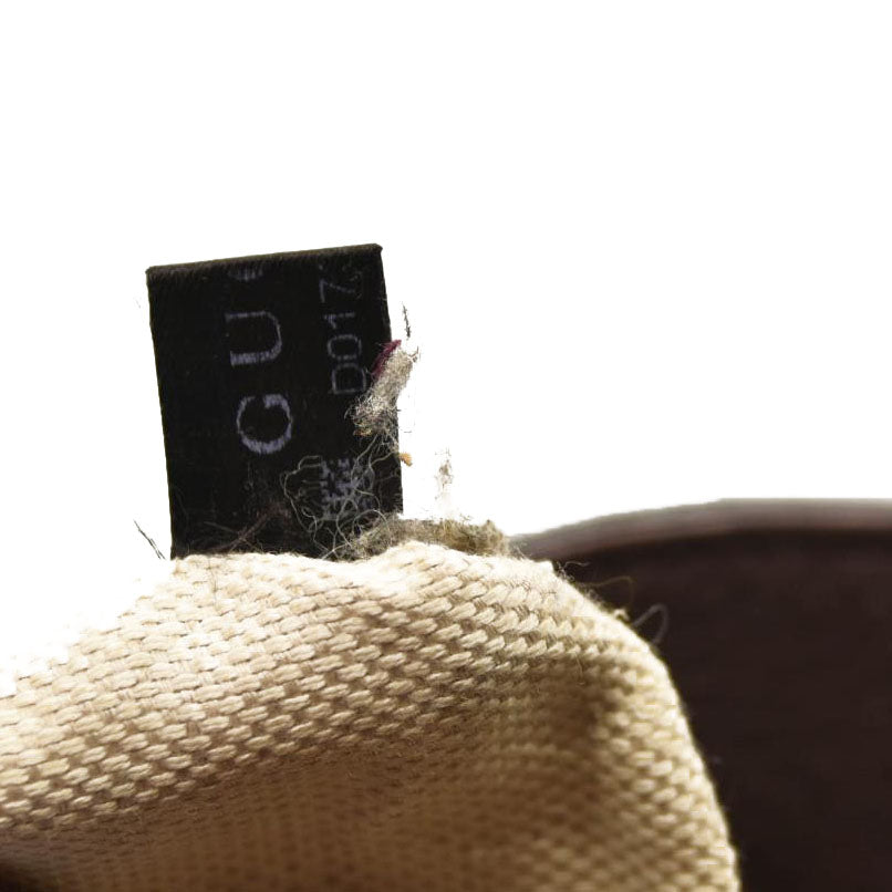 USED GUCCI Pebbled Calfskin Medium Soho Chain Shoulder Bag Metallic Purple