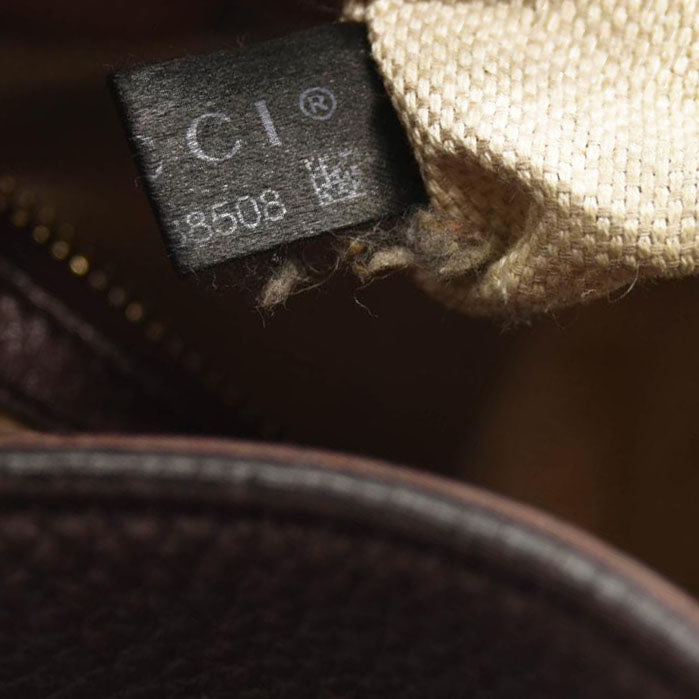 USED GUCCI Pebbled Calfskin Medium Soho Chain Shoulder Bag Metallic Purple