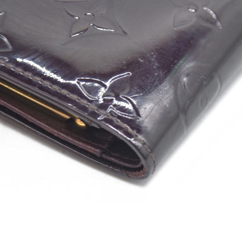 $545 Louis Vuitton Monogram Vernis Porte Monnaie Billets Viennois Wallet MI1028
