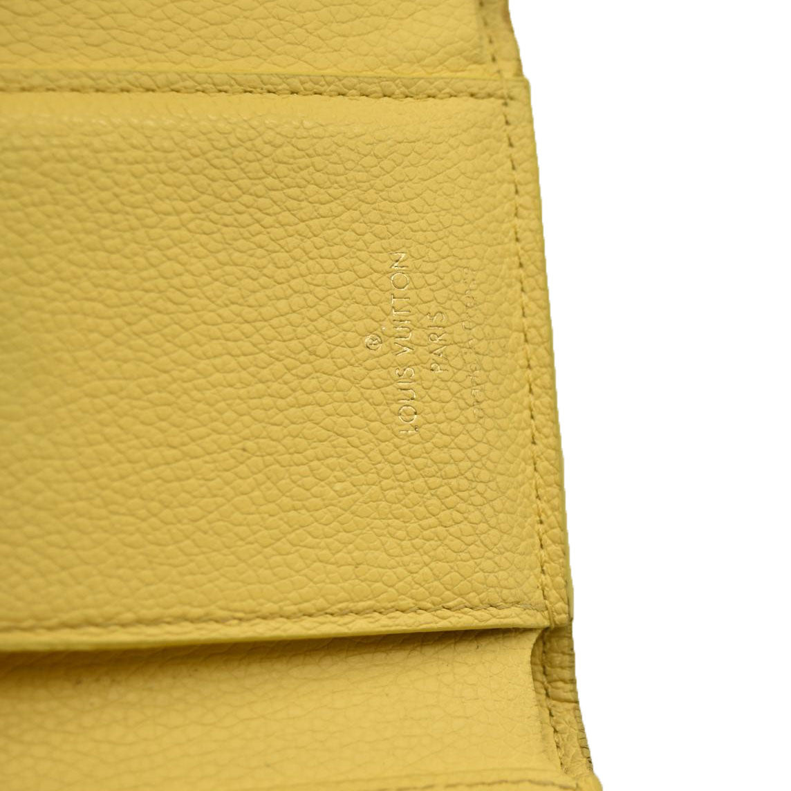 Louis Vuitton  Empreinte Monogram Victorine Wallet Lemon Curd RFID