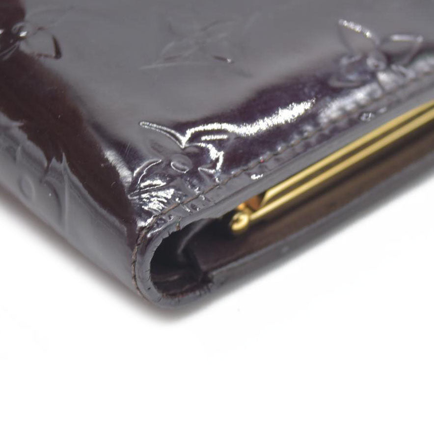 $545 Louis Vuitton Monogram Vernis Porte Monnaie Billets Viennois Wallet MI1028