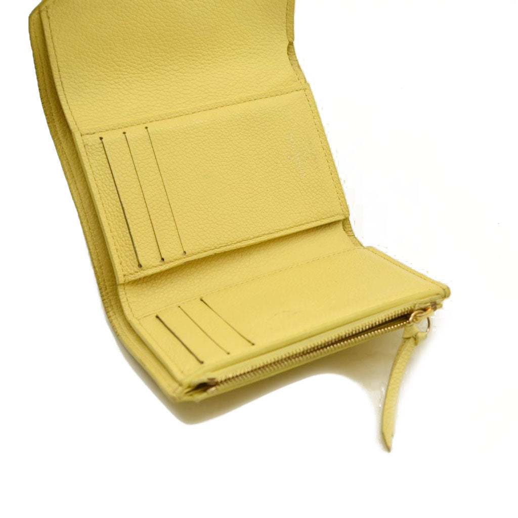 Louis Vuitton  Empreinte Monogram Victorine Wallet Lemon Curd RFID