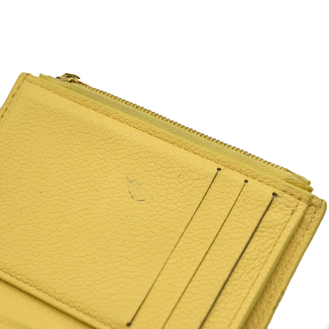 Louis Vuitton  Empreinte Monogram Victorine Wallet Lemon Curd RFID