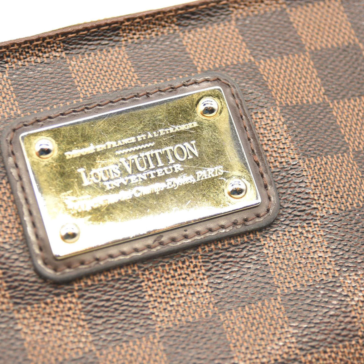 LOUIS VUITTON Damier Ebene Eva Clutch MB0136