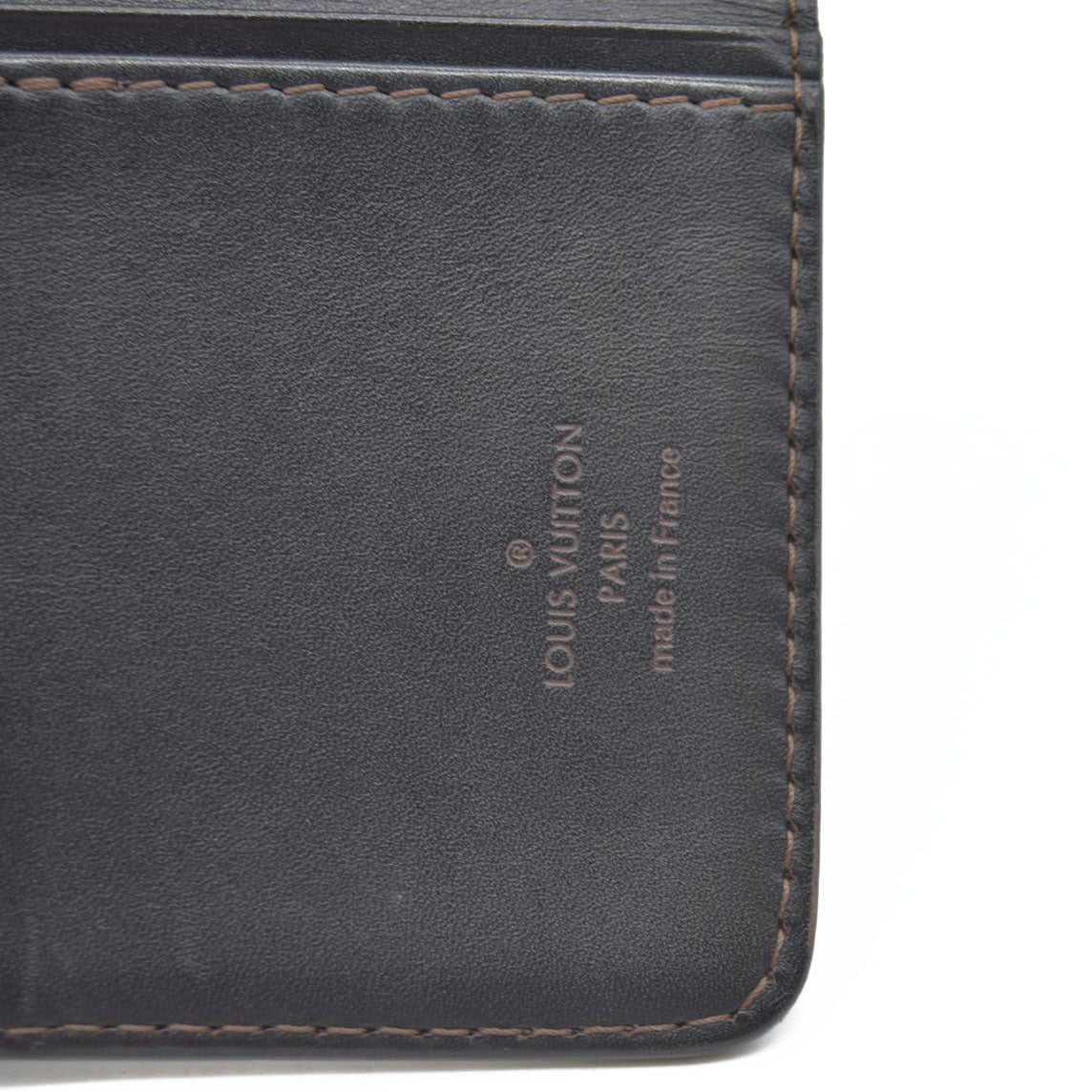 Louis Vuitton Utah Porte Valeurs Cartes Credit Leather Brown TH2037