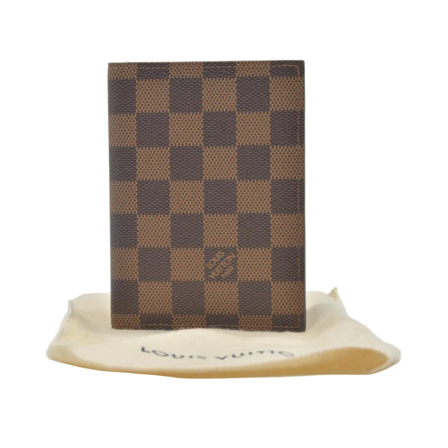 $390 Louis Vuitton  Damier Ebene Passport Cover