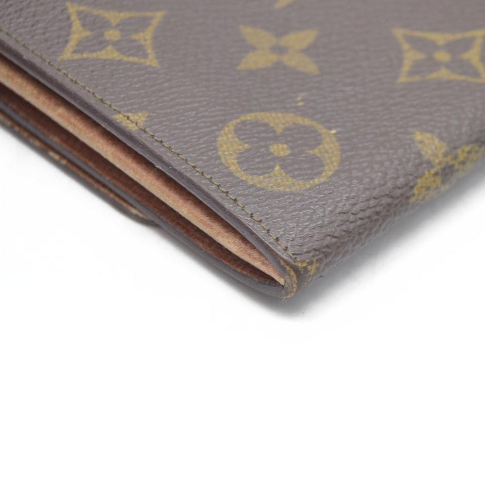 $770 Louis Vuitton Monogram Portefeiulle Sarah Long Bifold Wallet Brown 882AN
