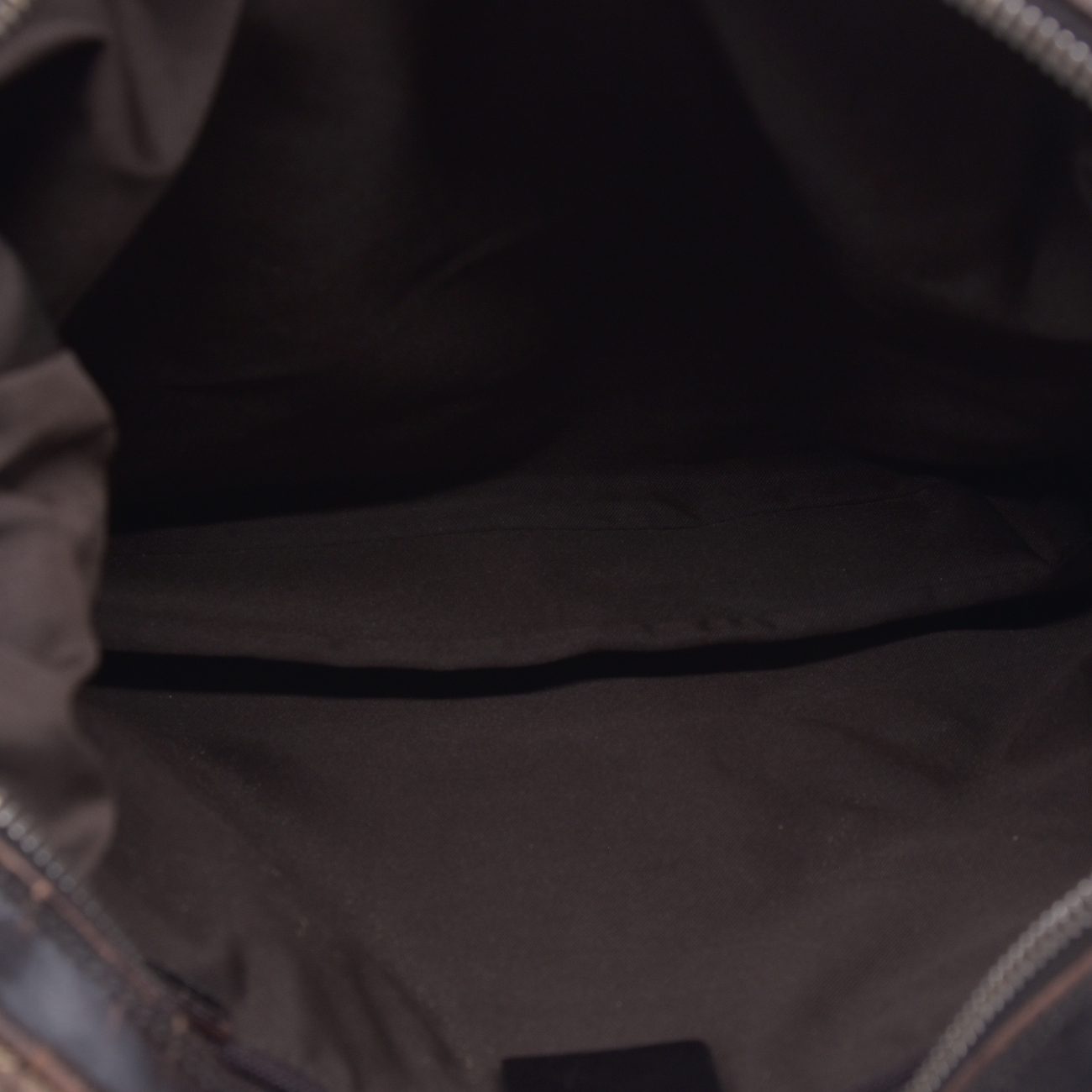 $1580 GUCCI Saddle Zip Messenger Bag GG Canvas with Leather Medium