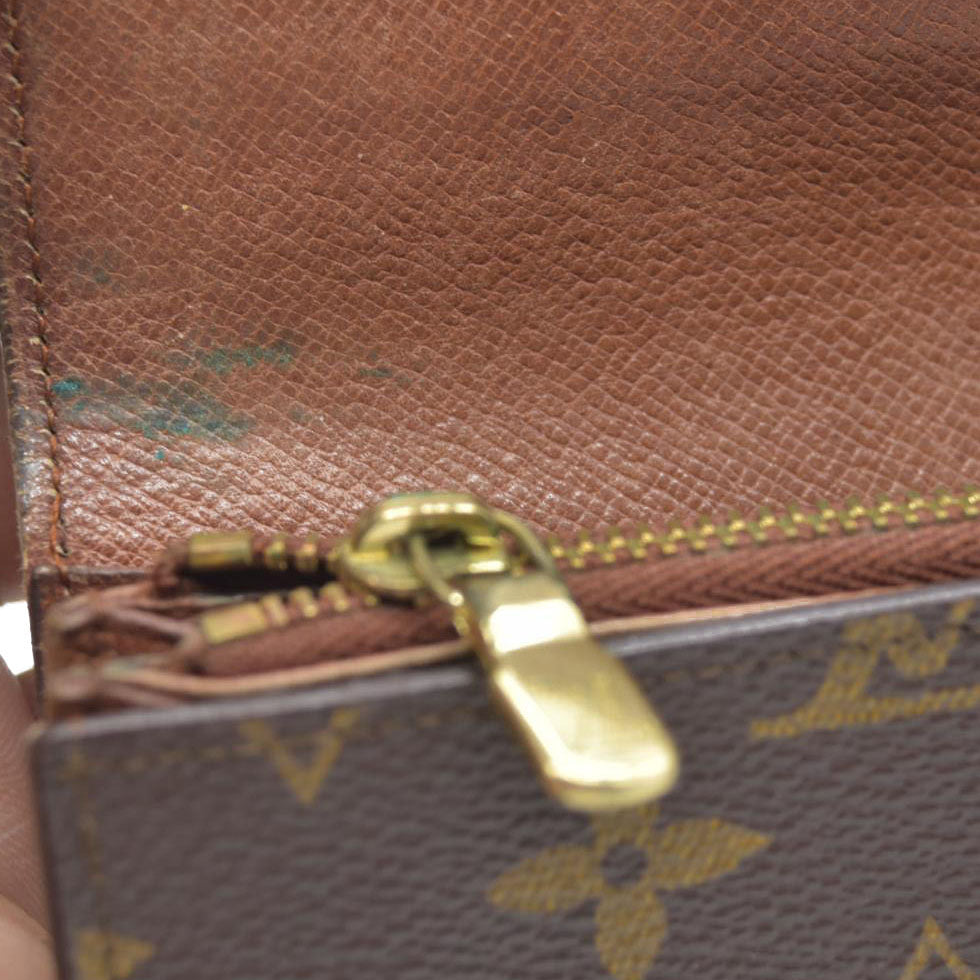 $770 Louis Vuitton Monogram Portefeiulle Sarah Long Bifold Wallet Brown 882AN