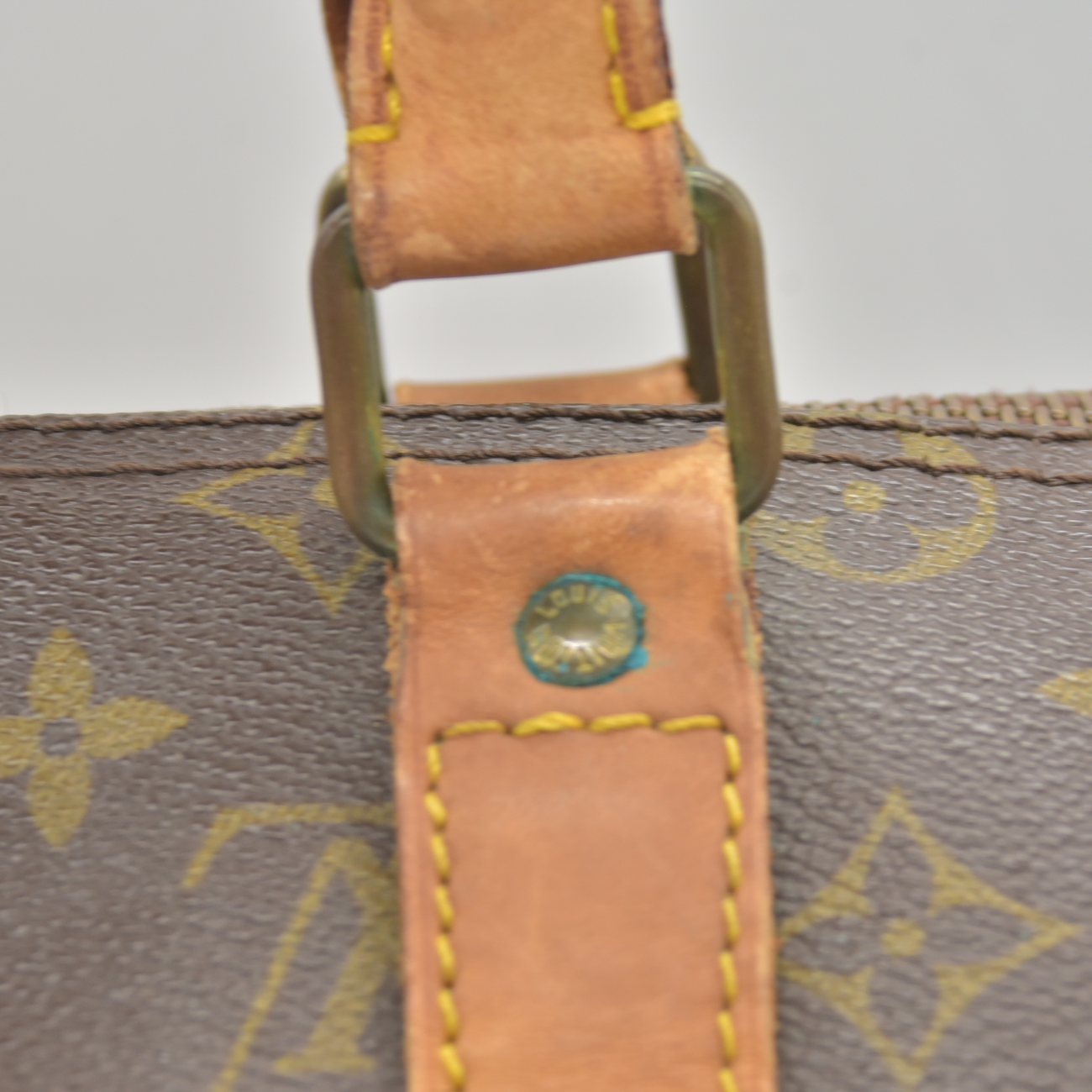 $1420 1988 Louis Vuitton LV Boston Bag Keepall 45 Brown Monogram SA822