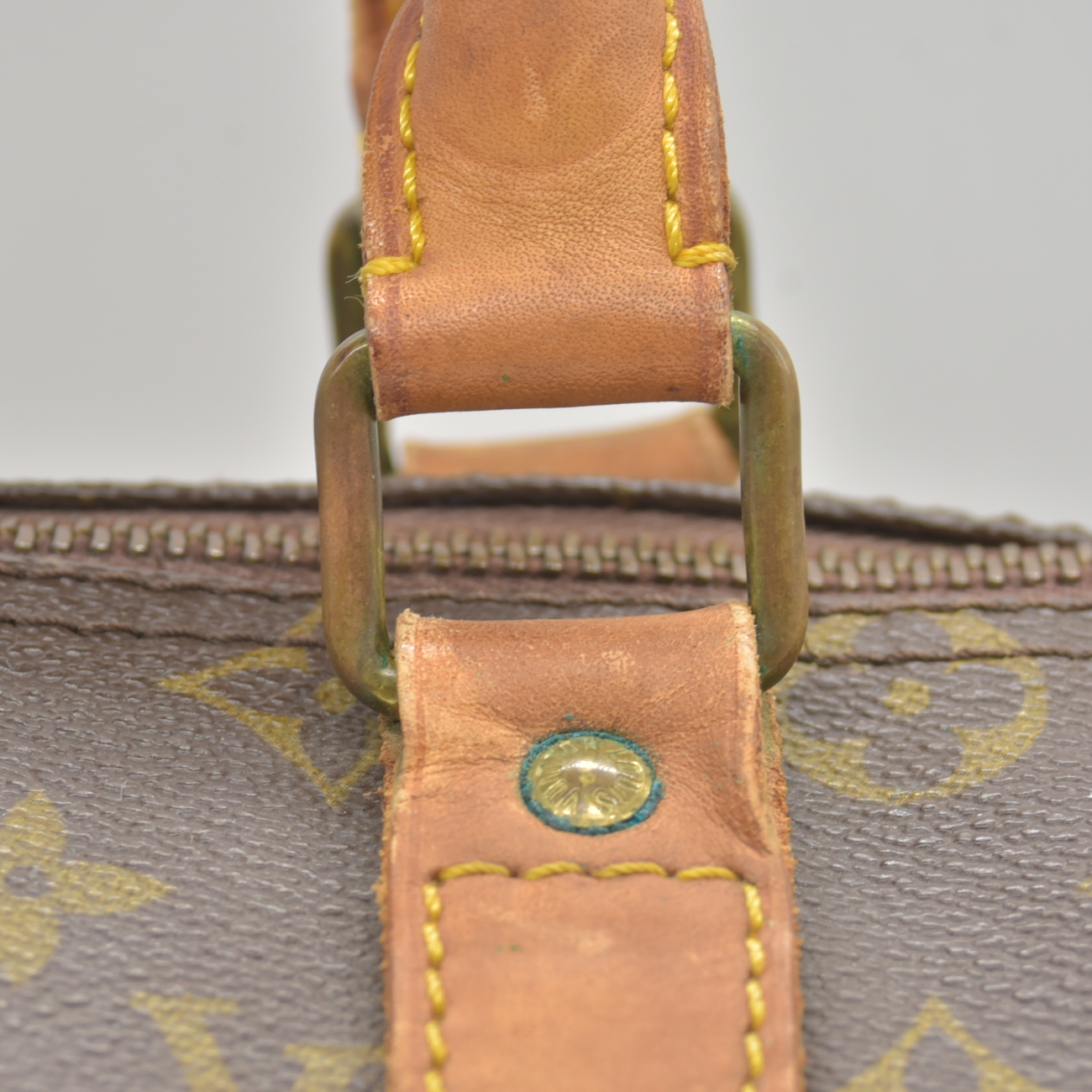 $1420 1988 Louis Vuitton LV Boston Bag Keepall 45 Brown Monogram SA822