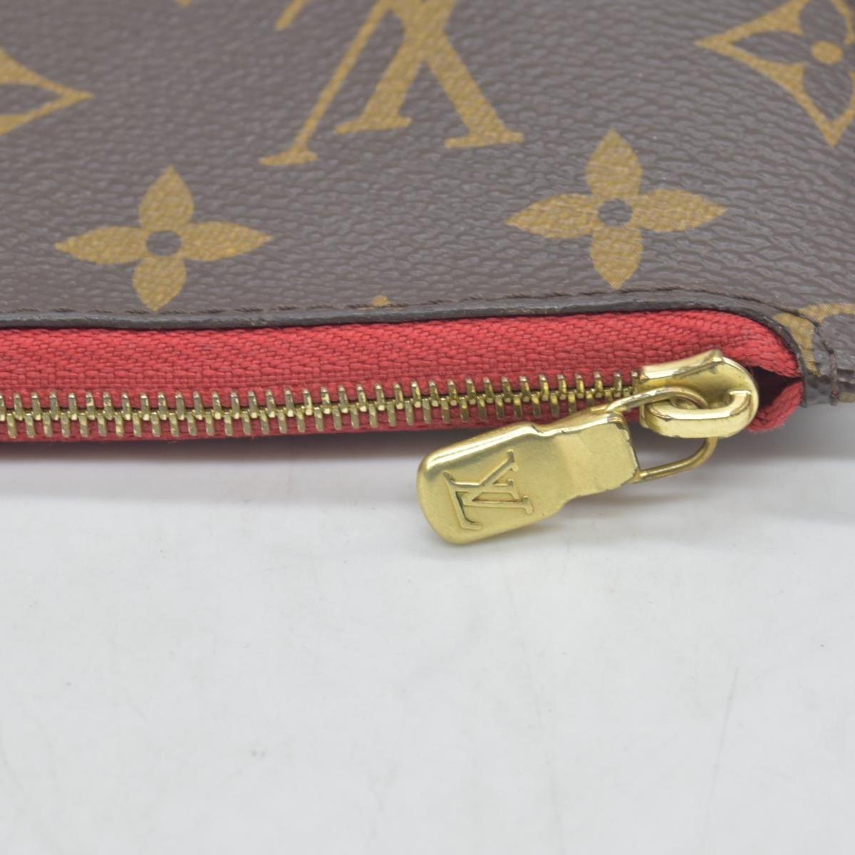 $600 2012 Louis Vuitton Monogram Neverfull MM Cherry Pochette AR1122