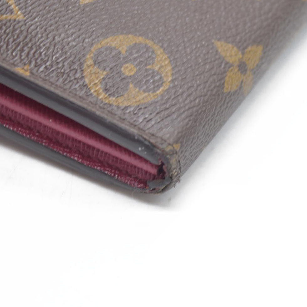 $770 Louis Vuitton Monogram Portefeiulle Sarah Long Bifold Wallet Brown