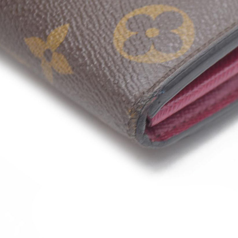 $770 Louis Vuitton Monogram Portefeiulle Sarah Long Bifold Wallet Brown