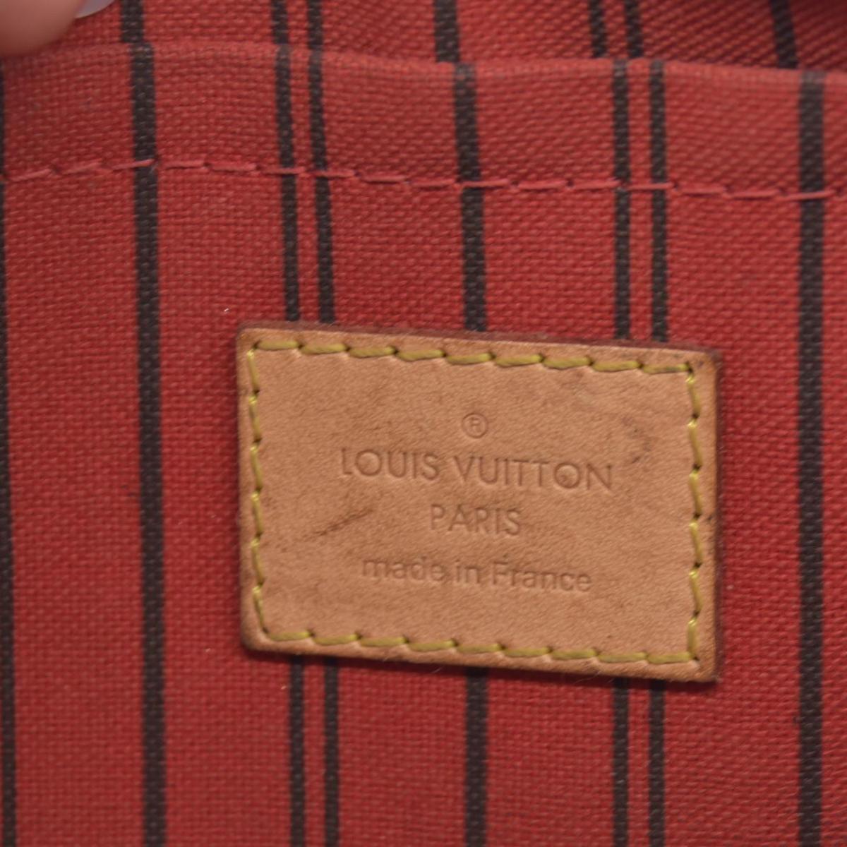$600 2012 Louis Vuitton Monogram Neverfull MM Cherry Pochette AR1122