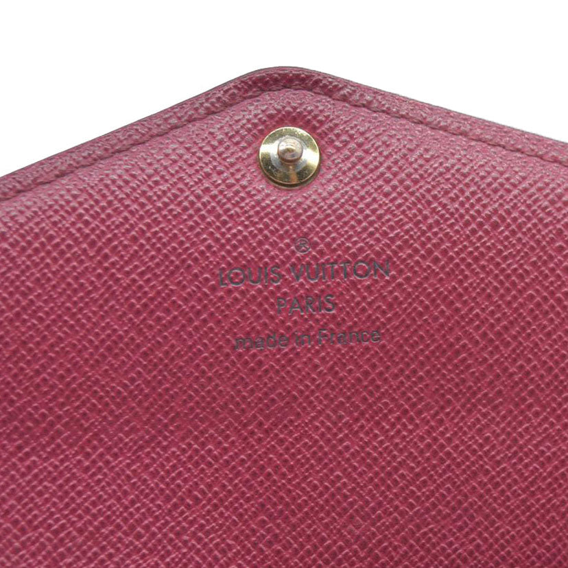 $770 Louis Vuitton Monogram Portefeiulle Sarah Long Bifold Wallet Brown