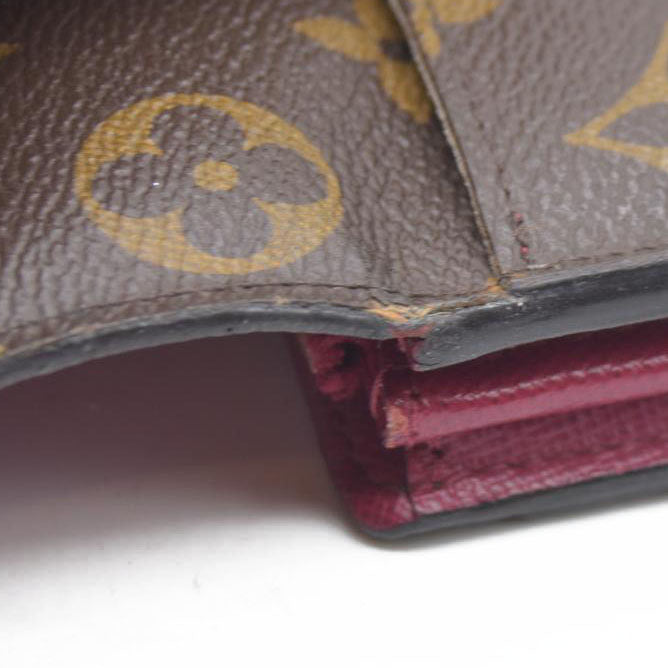 $770 Louis Vuitton Monogram Portefeiulle Sarah Long Bifold Wallet Brown