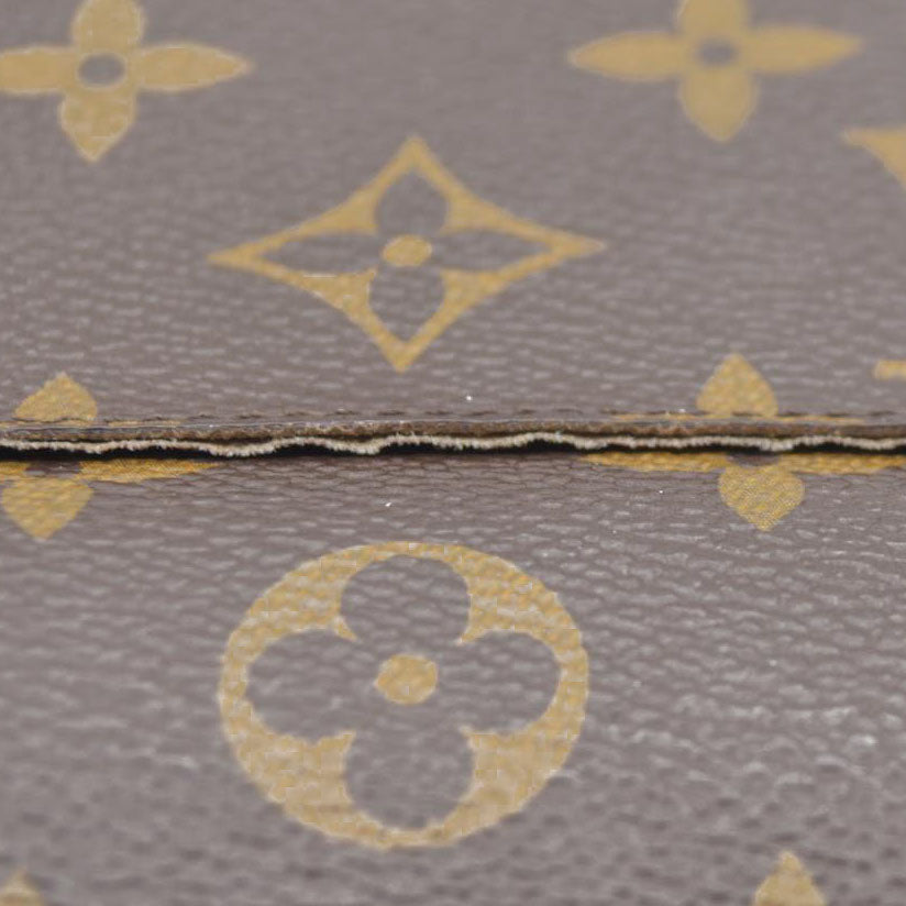 $770 Louis Vuitton Monogram Portefeiulle Sarah Long Bifold Wallet Brown