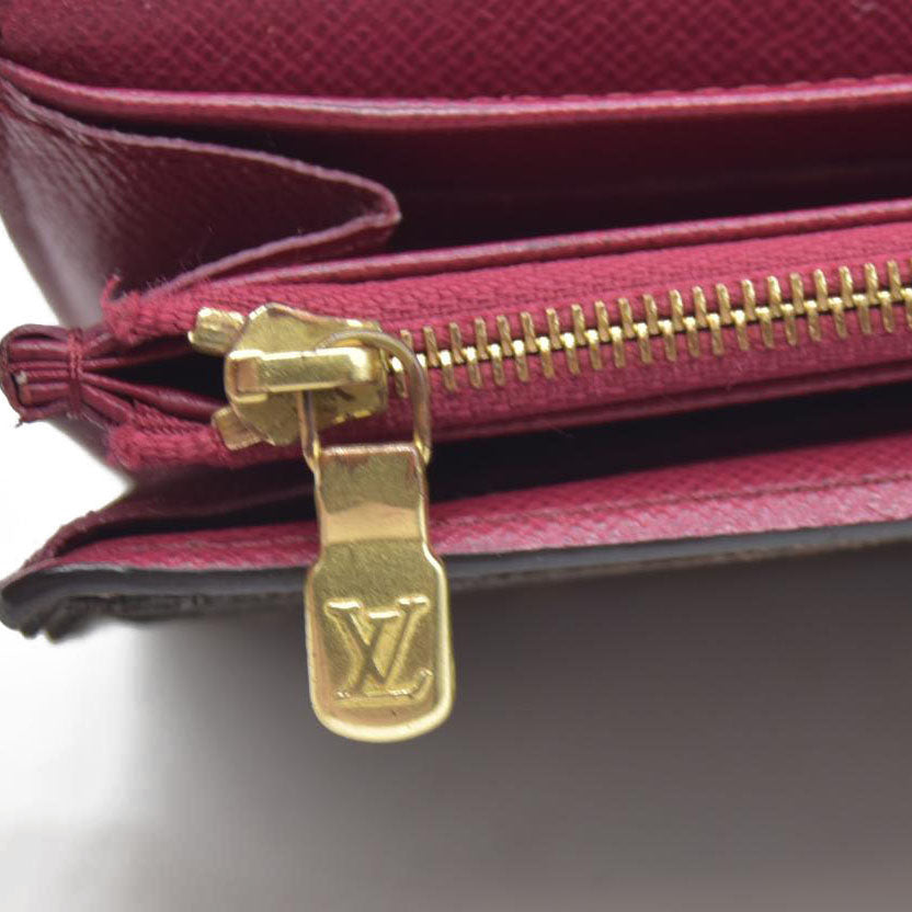 $770 Louis Vuitton Monogram Portefeiulle Sarah Long Bifold Wallet Brown