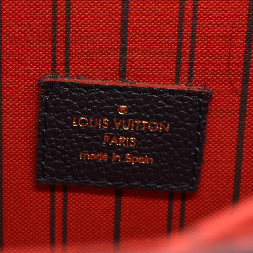 $2840 USED LOUIS VUITTON Empreinte Pochette Metis Marine Rouge