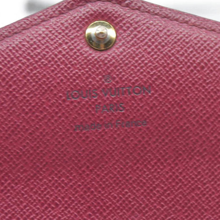 $770 Louis Vuitton Monogram Portefeiulle Sarah Long Bifold Wallet Brown