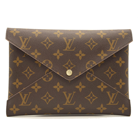 LOUIS VUITTON Monogram Kirigami Pochette Large Rose Ballerine