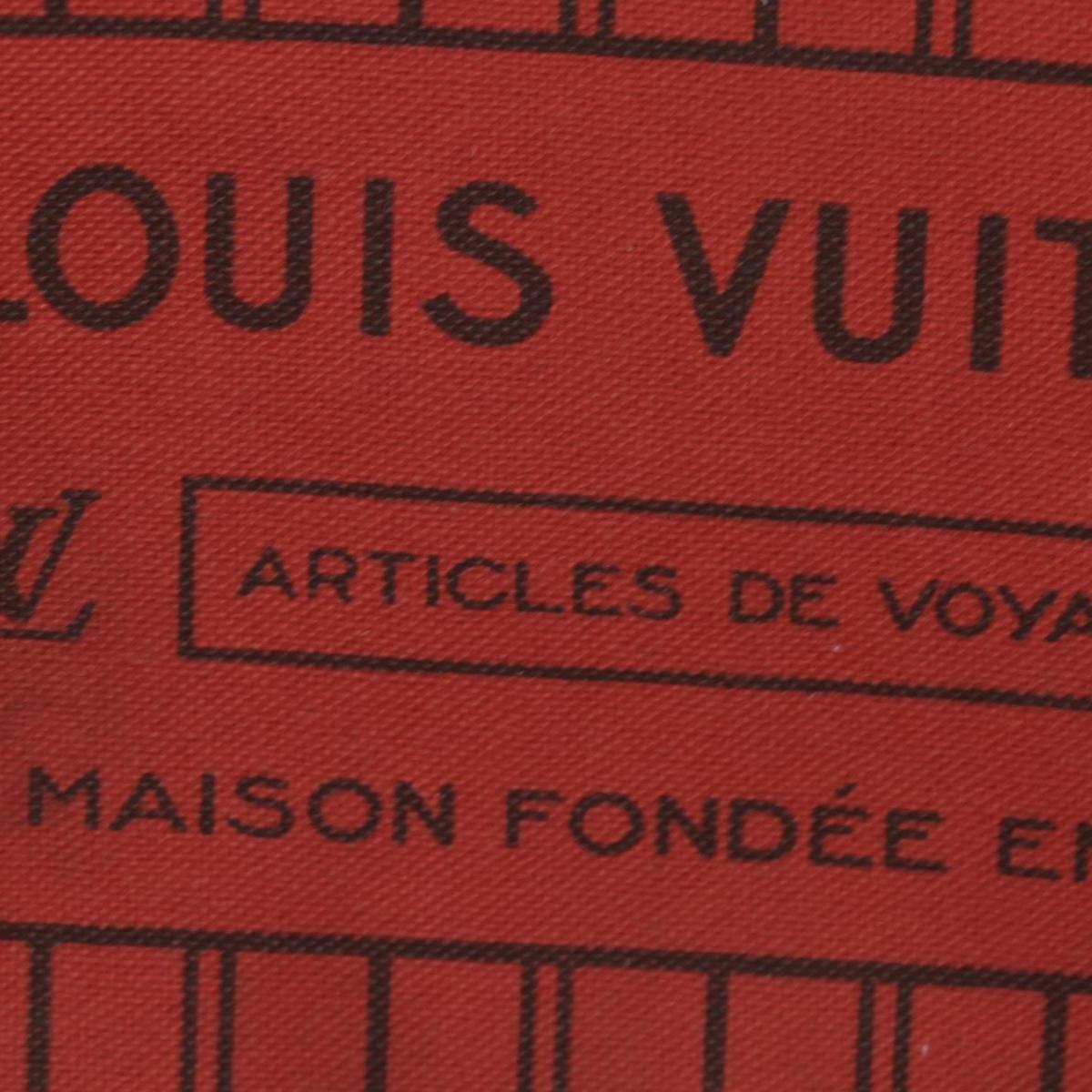 $2170 Louis Vuitton Monogram Neverfull MM Cherry AR1127