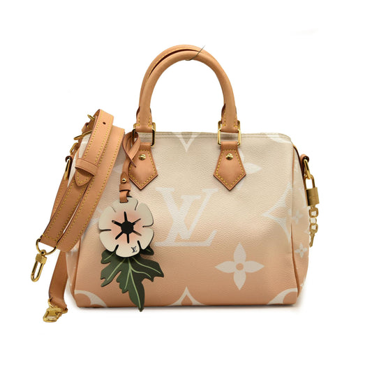 Louis Vuitton  Monogram Giant By The Pool Speedy Bandouliere 25 Brume
