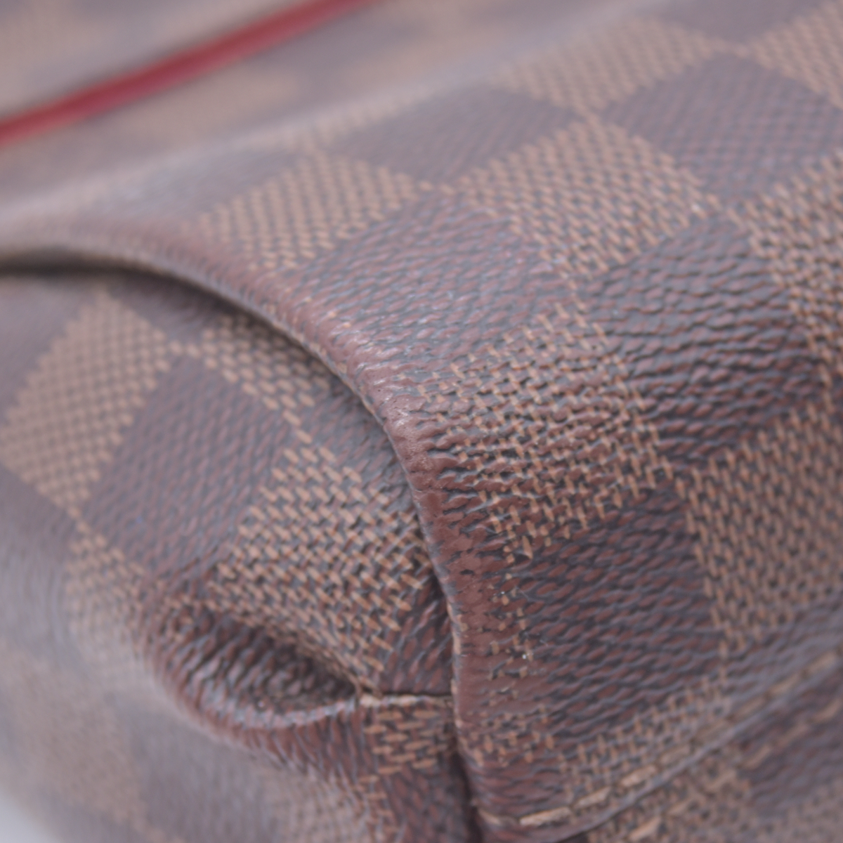 $1960 2020 LOUIS VUITTON Damier Ebene Croisette Top Handle Crossbody Bag Brown FL1210