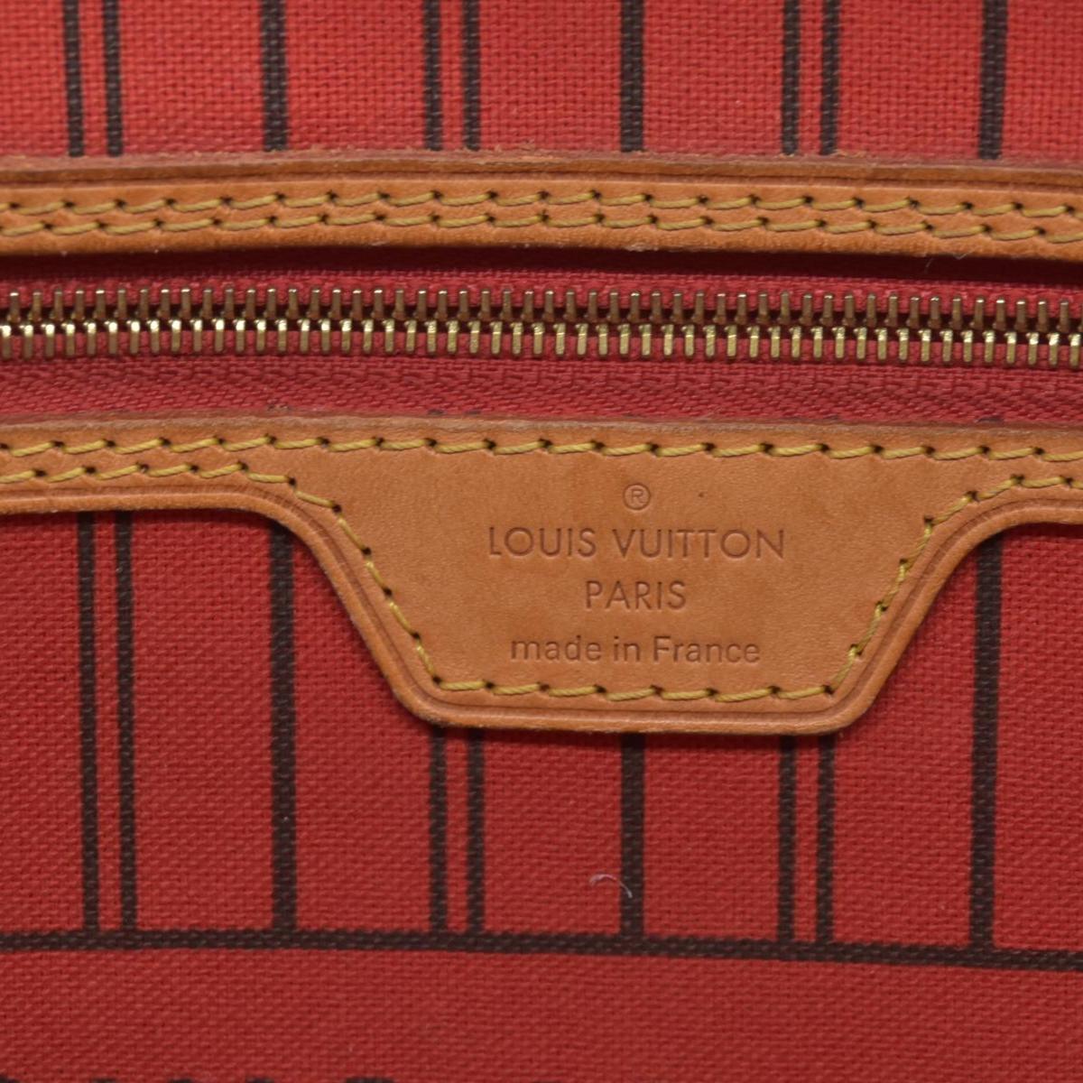$2170 Louis Vuitton Monogram Neverfull MM Cherry AR1127